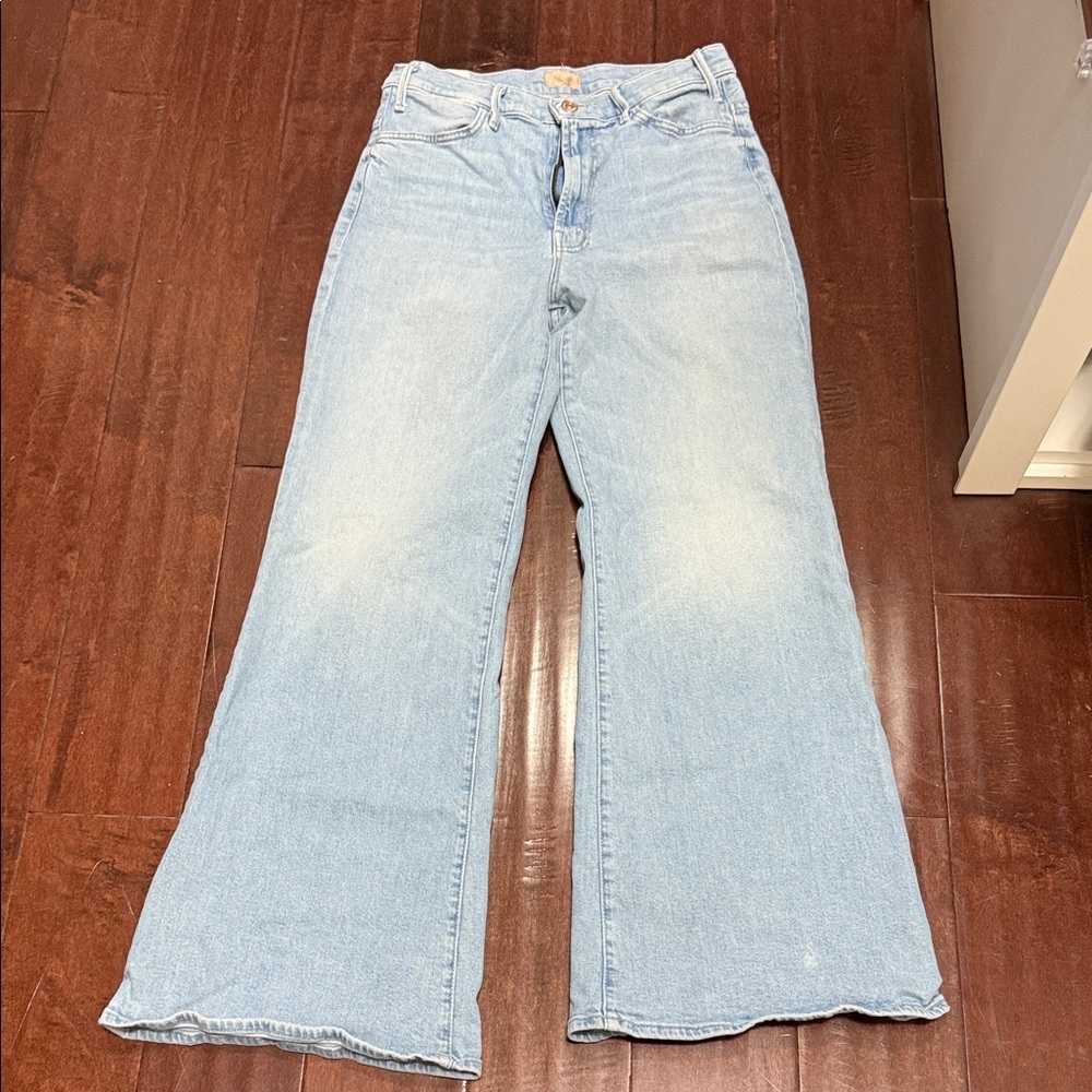 MOTHER Light Blue Flare Jeans